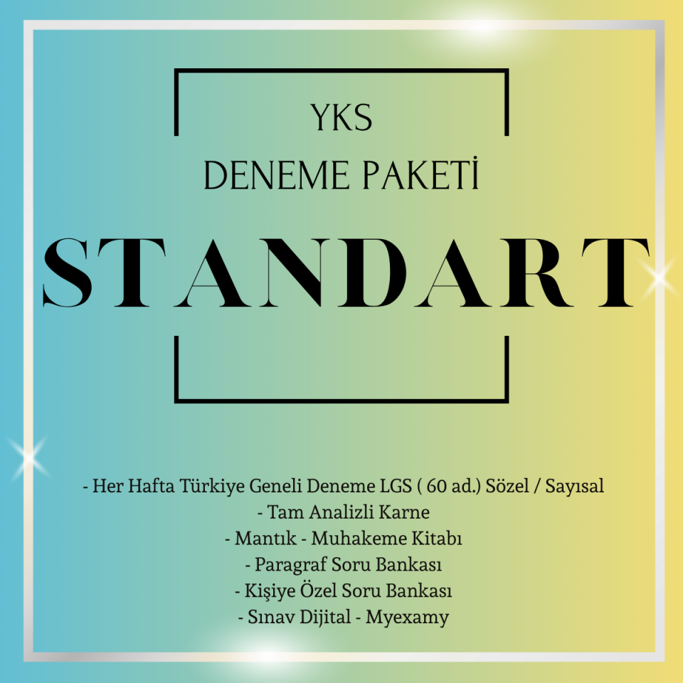 Standart YKS Deneme Paketi