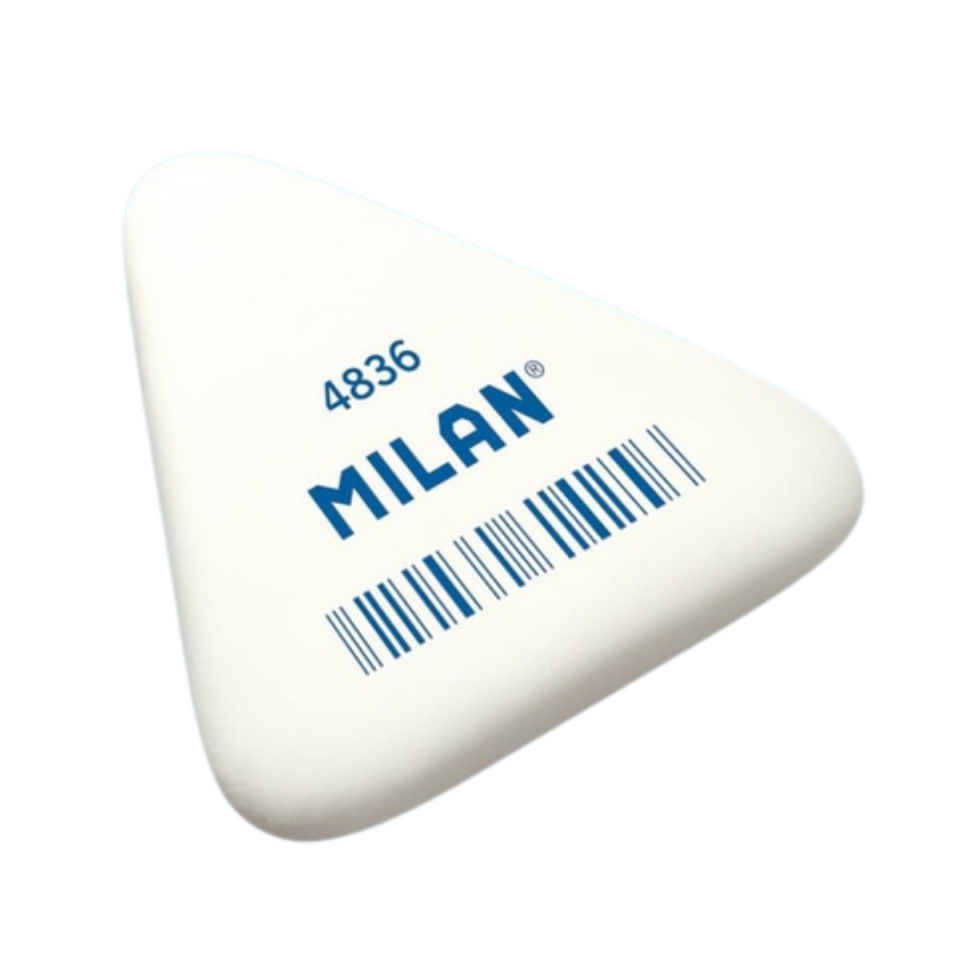 Milan 4836 Üçgen Silgi Beyaz