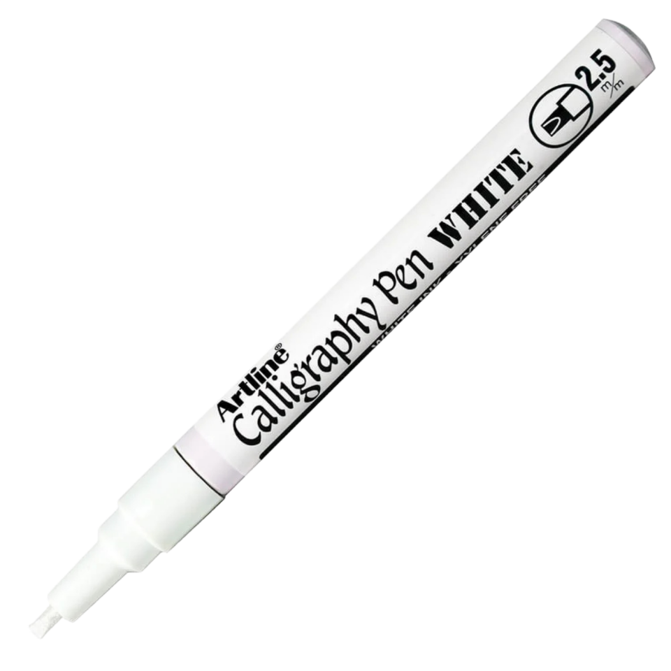 Artline 993XF Calligraphy Kalem Metalik Beyaz 2.5mm