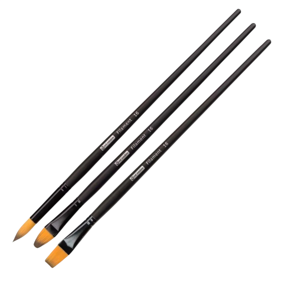 Art Creatıon 3'Lü Yağlı/Akrlik Fırça Seti (Ekstra Büyük) - XL