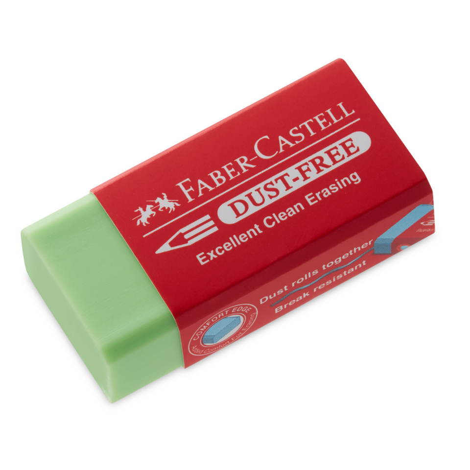 Faber Castell Dust-Free Renkli Silgi  Yeşil