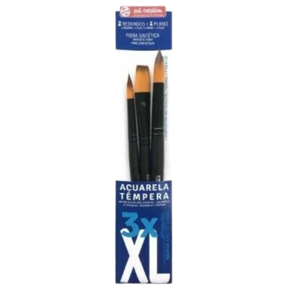 Talens Art Creatıon 3'Lü Suluboya Fırça Seti (Ekstra Büyük) - XL