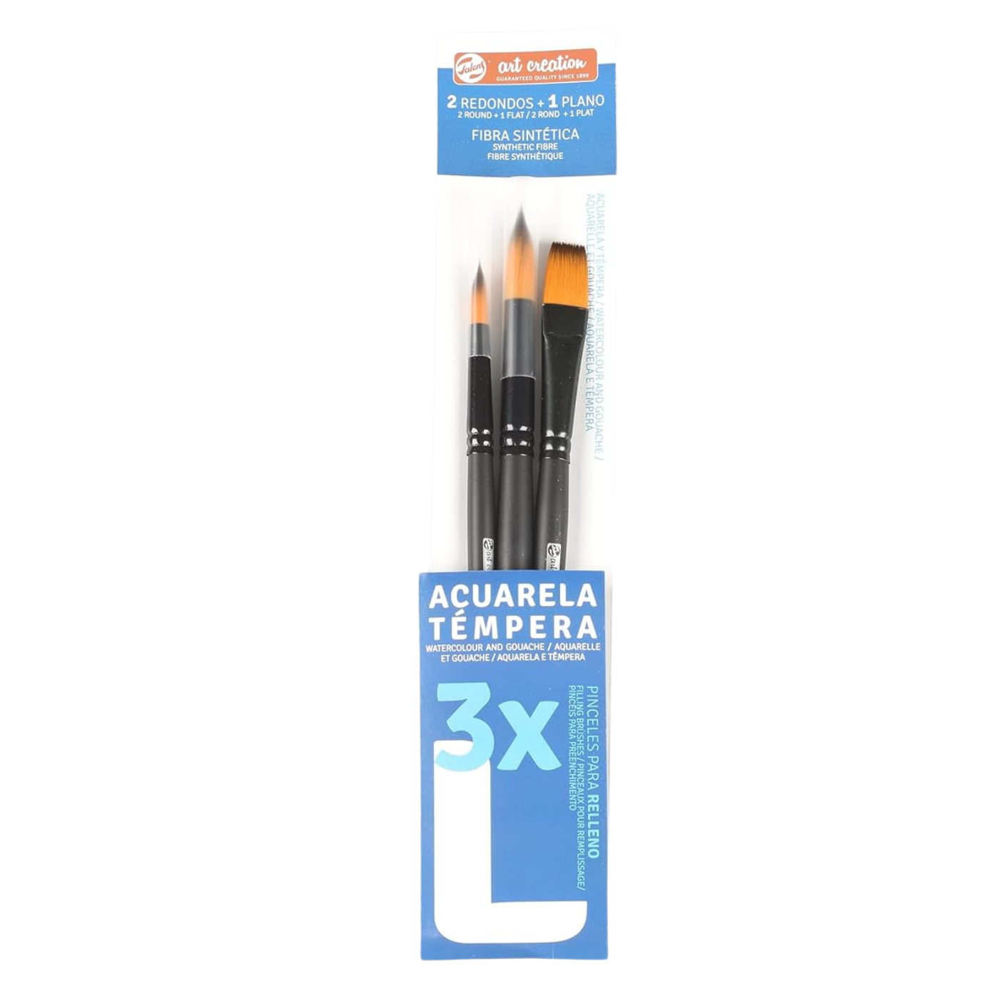 Talens Art Creatıon 3'Lü Suluboya Fırça Seti (Büyük) - L