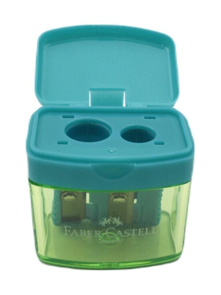 Faber Castell Minibox Duo Kalemtıras Trendy Yeşil