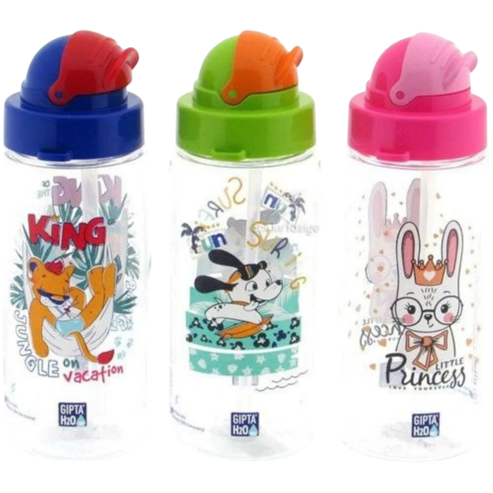 Gıpta 7510 Fun Trıtan Desenlı Pıpetlı Matara 500Ml