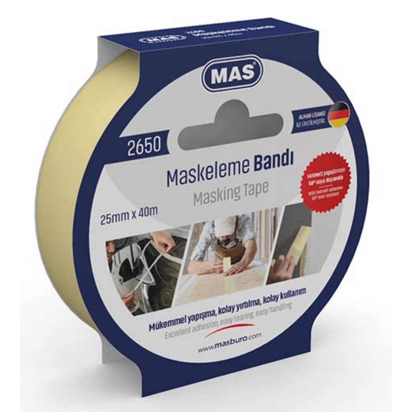 Mas 2650 Maskeleme Bandı 25 mm 40 Metre