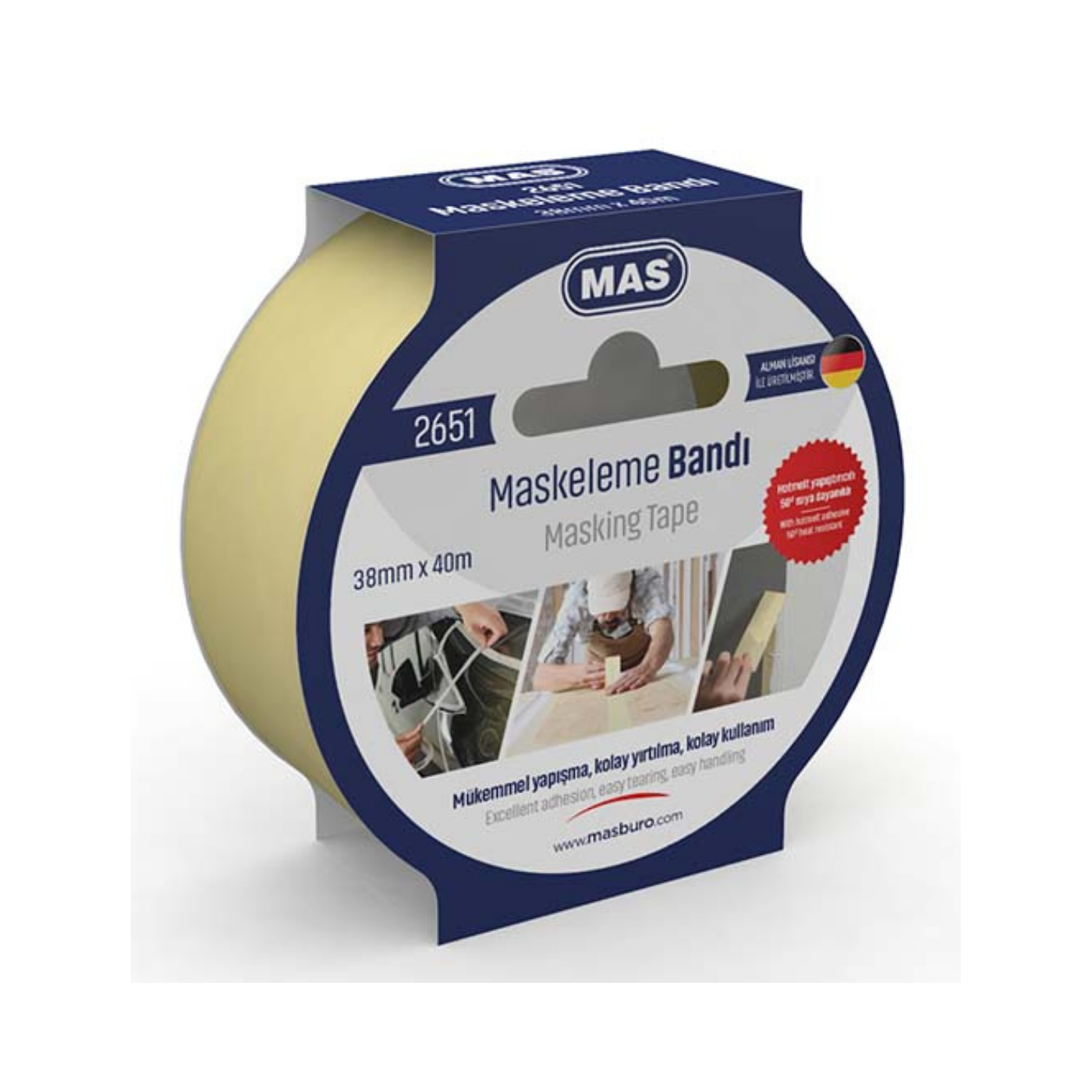 Mas 2651 Maskeleme Bandı 38 mm 40 Metre