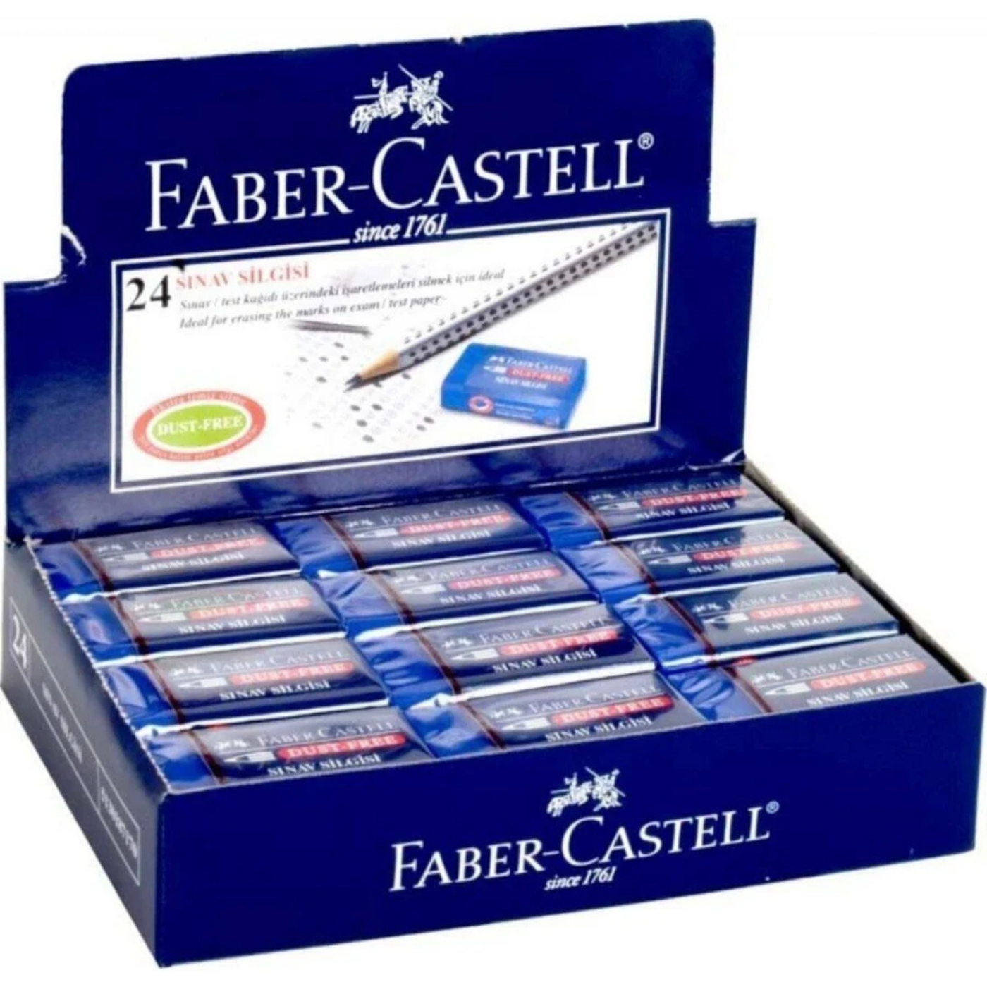 Faber-Castell No.24 Mavi Sınav Silgisi 187170 Paket