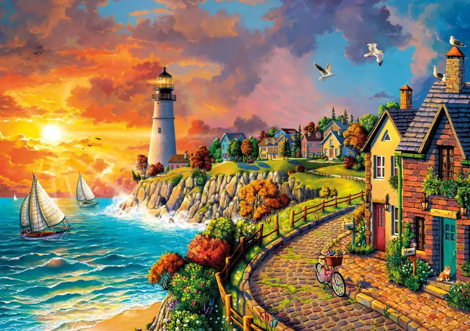 Lighthouse by the Sea 1000 Parça Puzzle I 20758