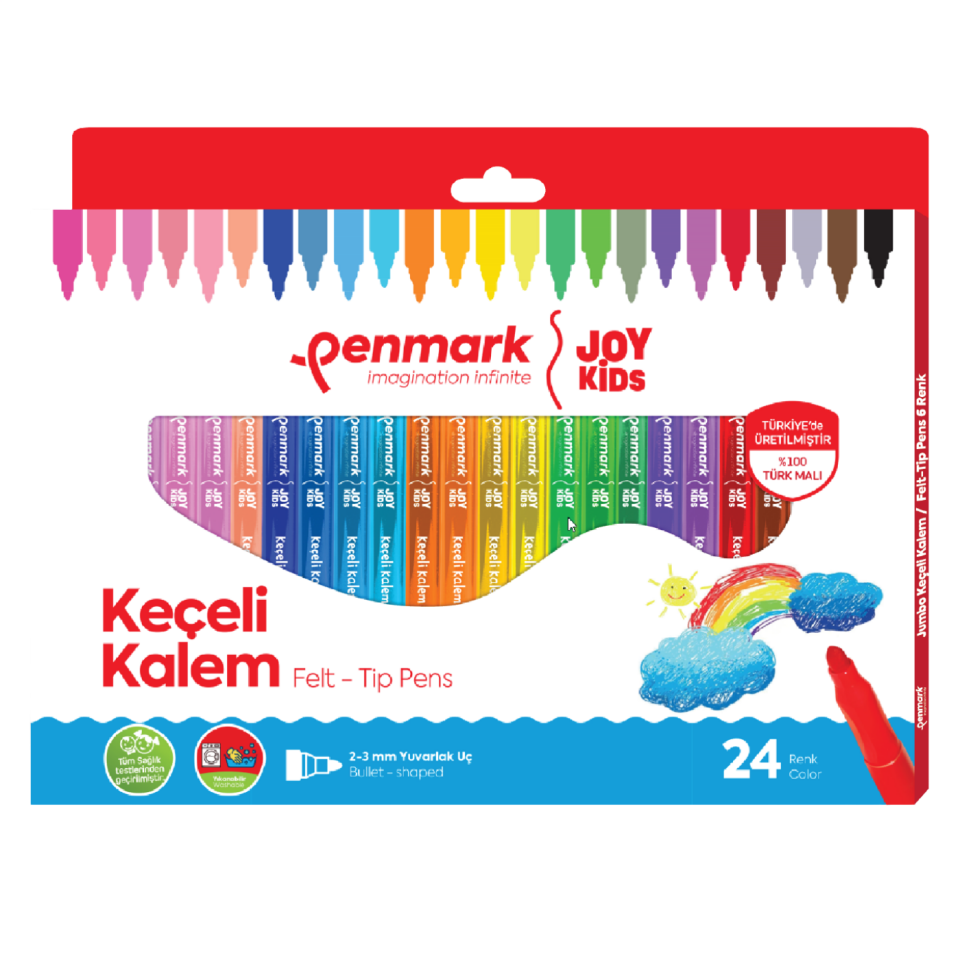 Penmark Süper Yıkanabilir Keçeli Kalem 24'lü HS 705-24