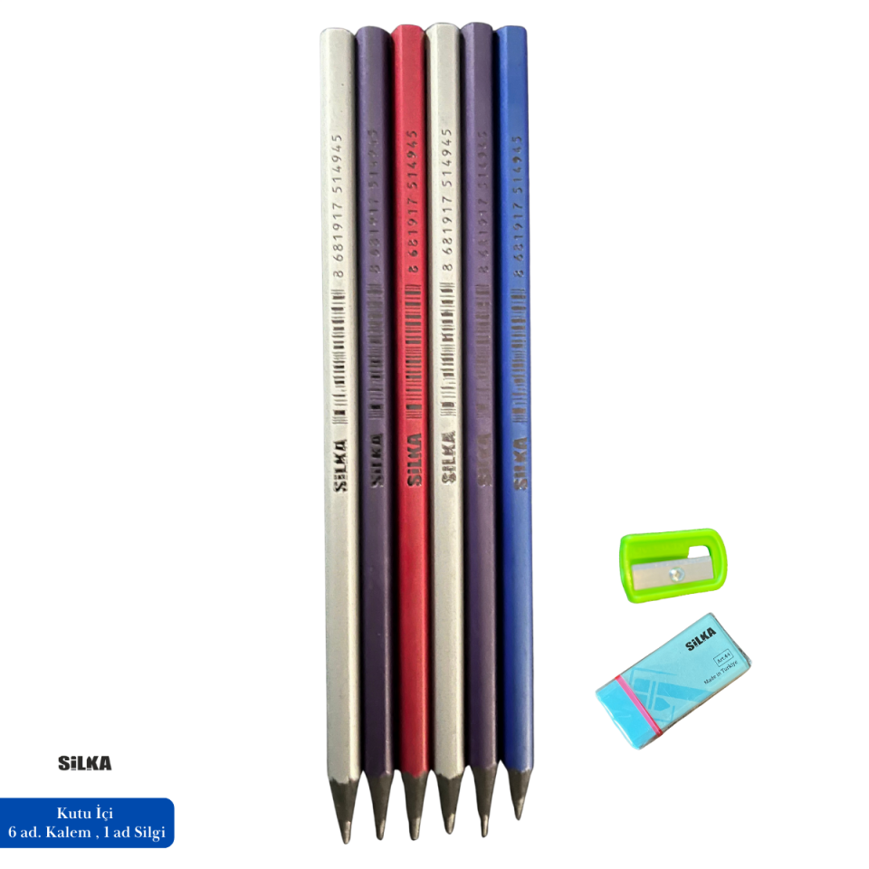 Art.1494 Silka Hex Dark Metalik Kurşun Kalem