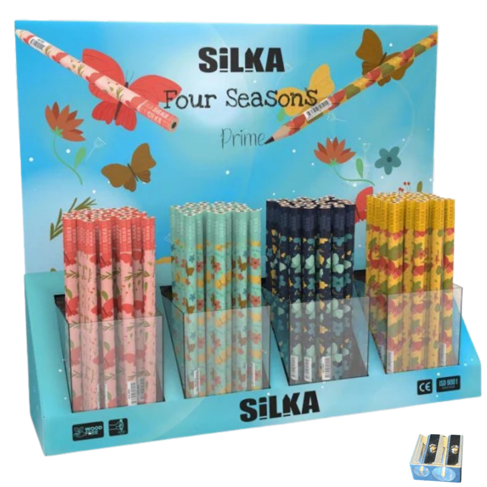 Silka 1511 Tri Jumbo Four Seasons Folyo Kurşun Kalem 4'lü