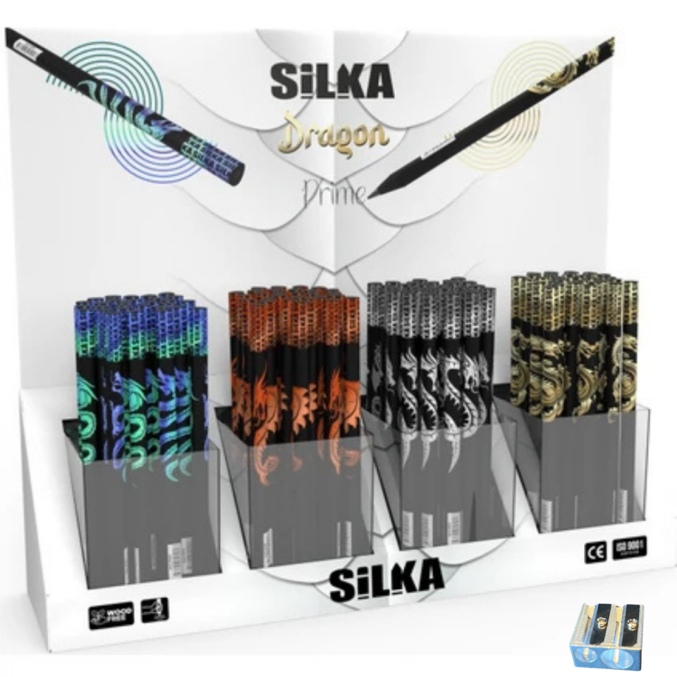 Art.1515 Silka Tri Jumbo Dragon Folyo Kurşun Kalem 6'lı