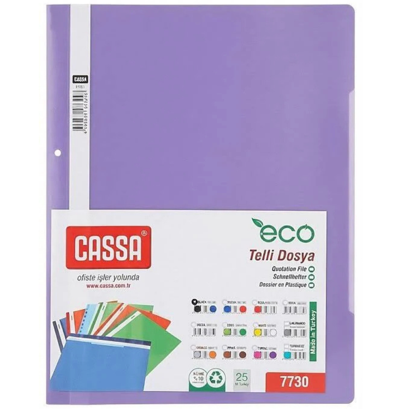 Cassa 7730 Eco Telli Dosya Mor 1 ADET