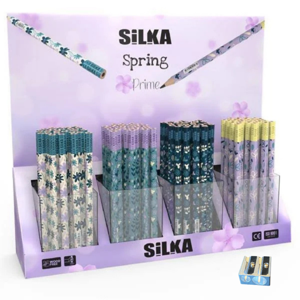 Silka 1523 Tri Jumbo Sprıng Folyo Kurşun Kalem 4'lü