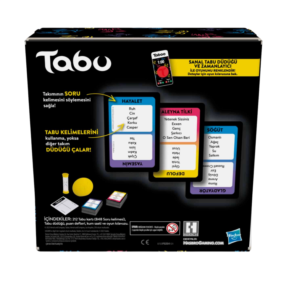 Hasbro Yenilenmiş  Tabu-3 I F5254