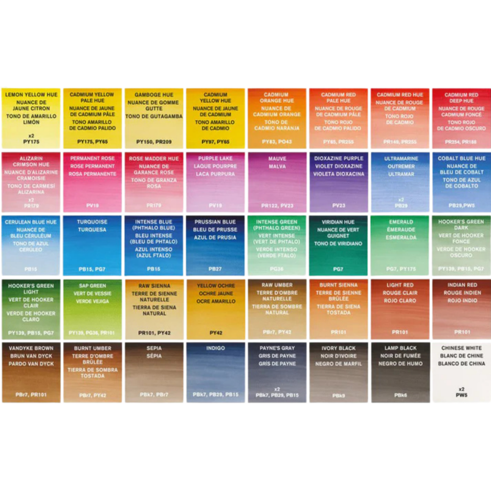 Winsor & Newton Cotman Sulu Boya Seti Studio Set (45 x Yarım Tablet)