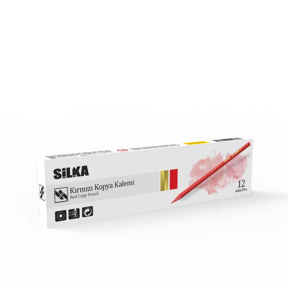ART.90 SİLKA 12 Lİ ROU SHINY KIRMIZI KOPYA KALEMİ