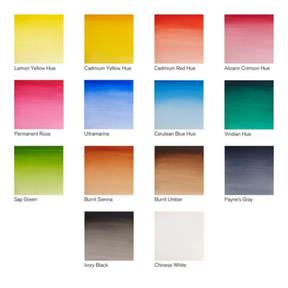 Winsor&Newton Cotman Compact Set 14'lü Yarım Tablet Sulu Boya Seti