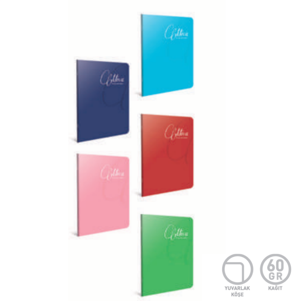 Gıpta 1702 Mica Dikişli PP Kapak Defter A4 40 Yaprak Çizgili