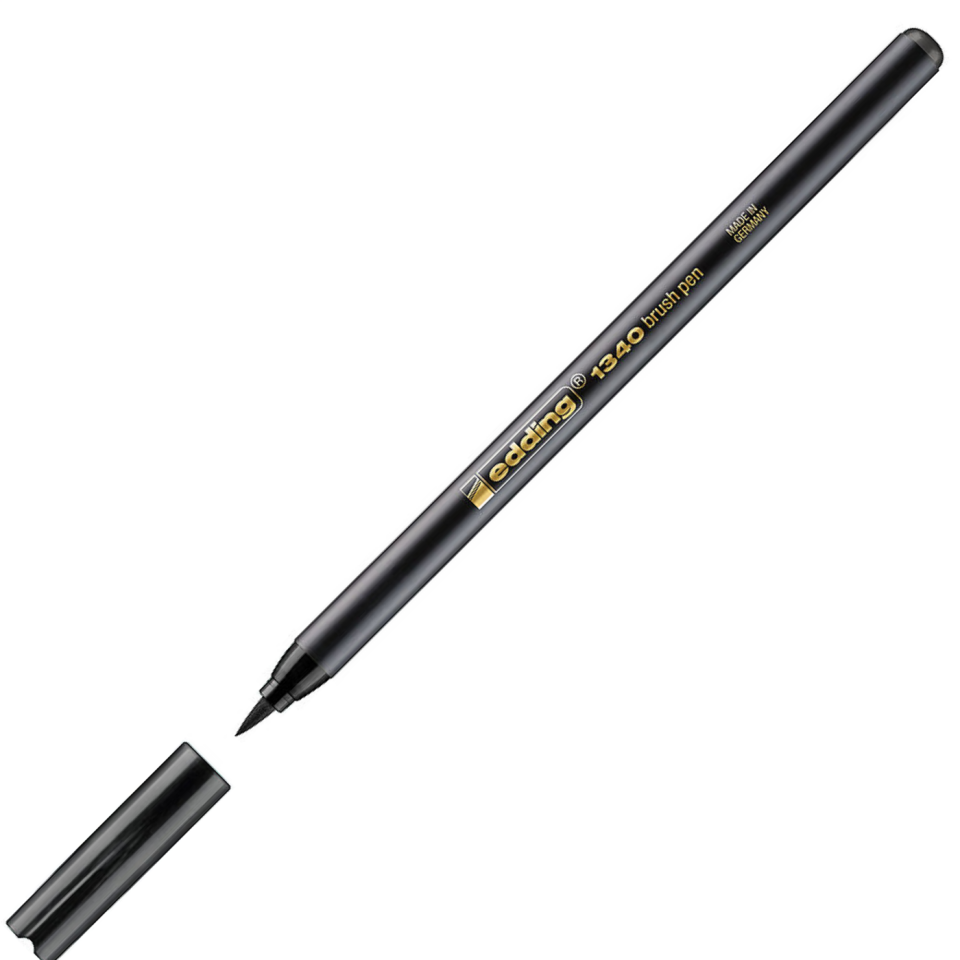 Edding Fırça Uçlu Kalem 1340-01 Siyah