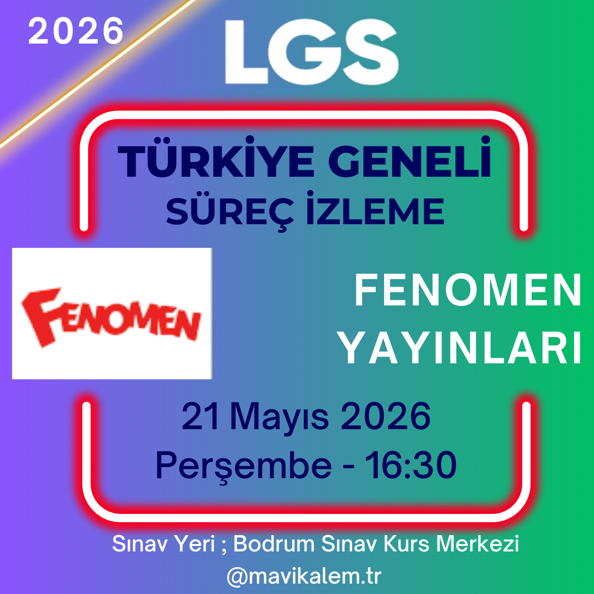 Fenomen Yayınları Türkiye Geneli Deneme Süreç İzleme