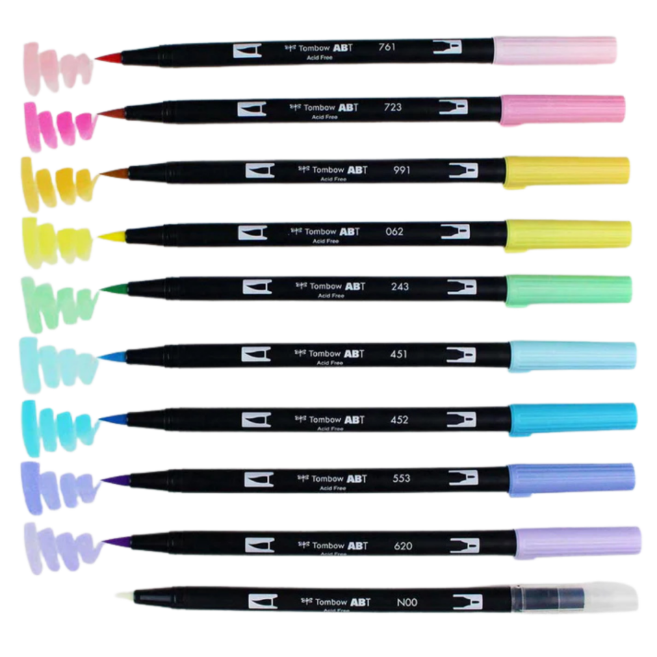 Tombow Ab­T 10Cpa G.Kalemi 187 Pastel  Tonlar