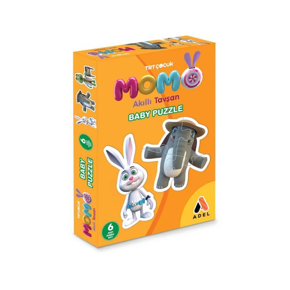 Adel Trt Çocuk Puzzle Tavşan Momo Baby 16 Parça 000515