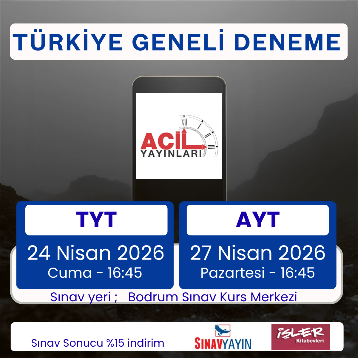 ACİL Yayınları Deneme Sınavı TYT - AYT