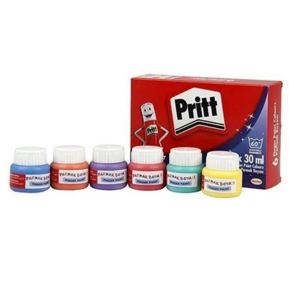 Pritt 1221355 Parmak Boyası 6 Renk 30ml