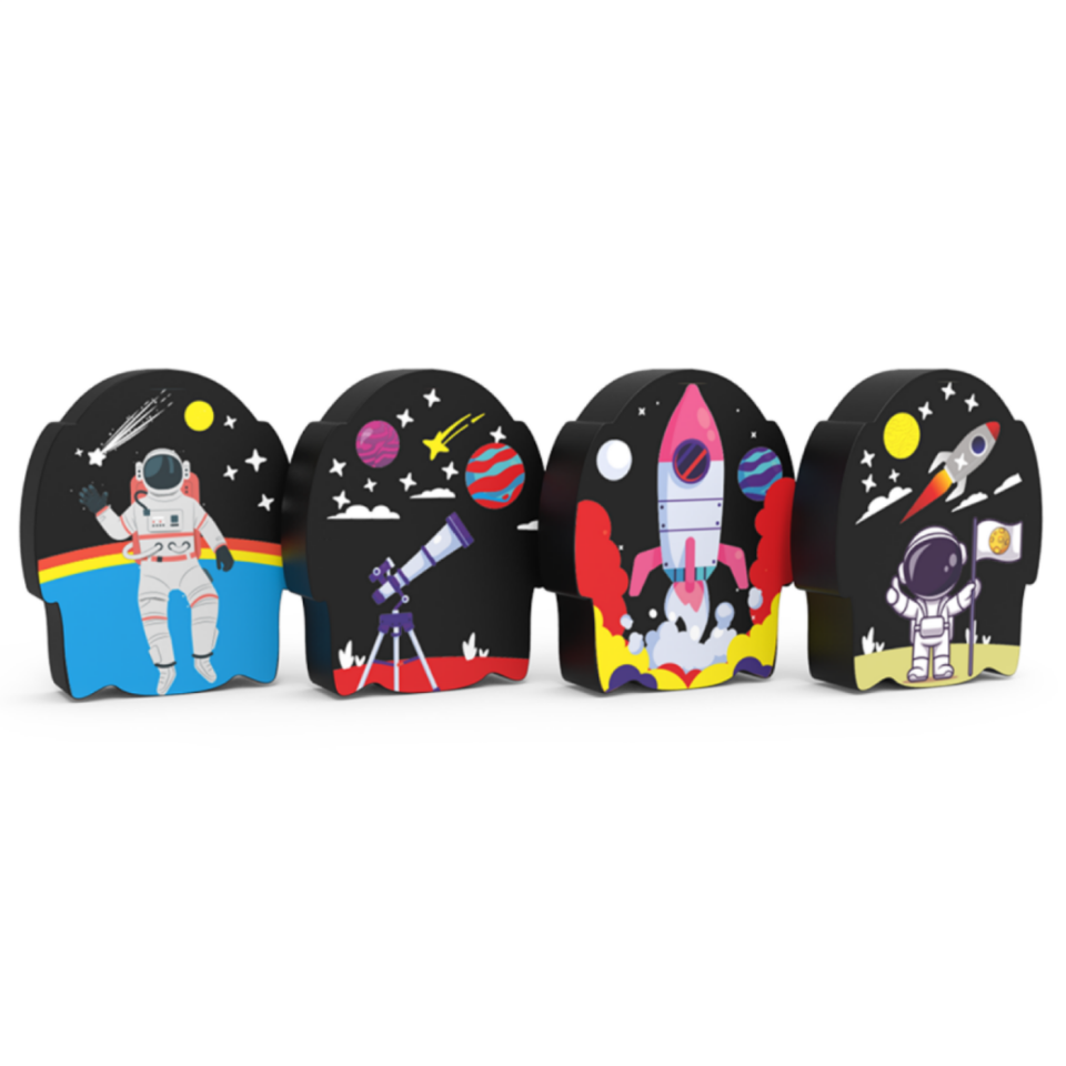 Silka 55 Galaxi  Oyuncak Silgi 4'lü