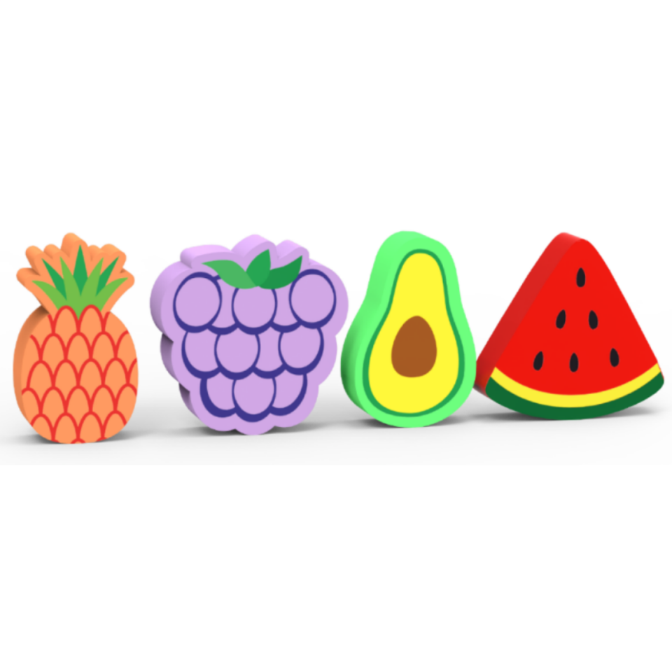 Silka 56 Fruit Oyuncak Silgi 4'lü