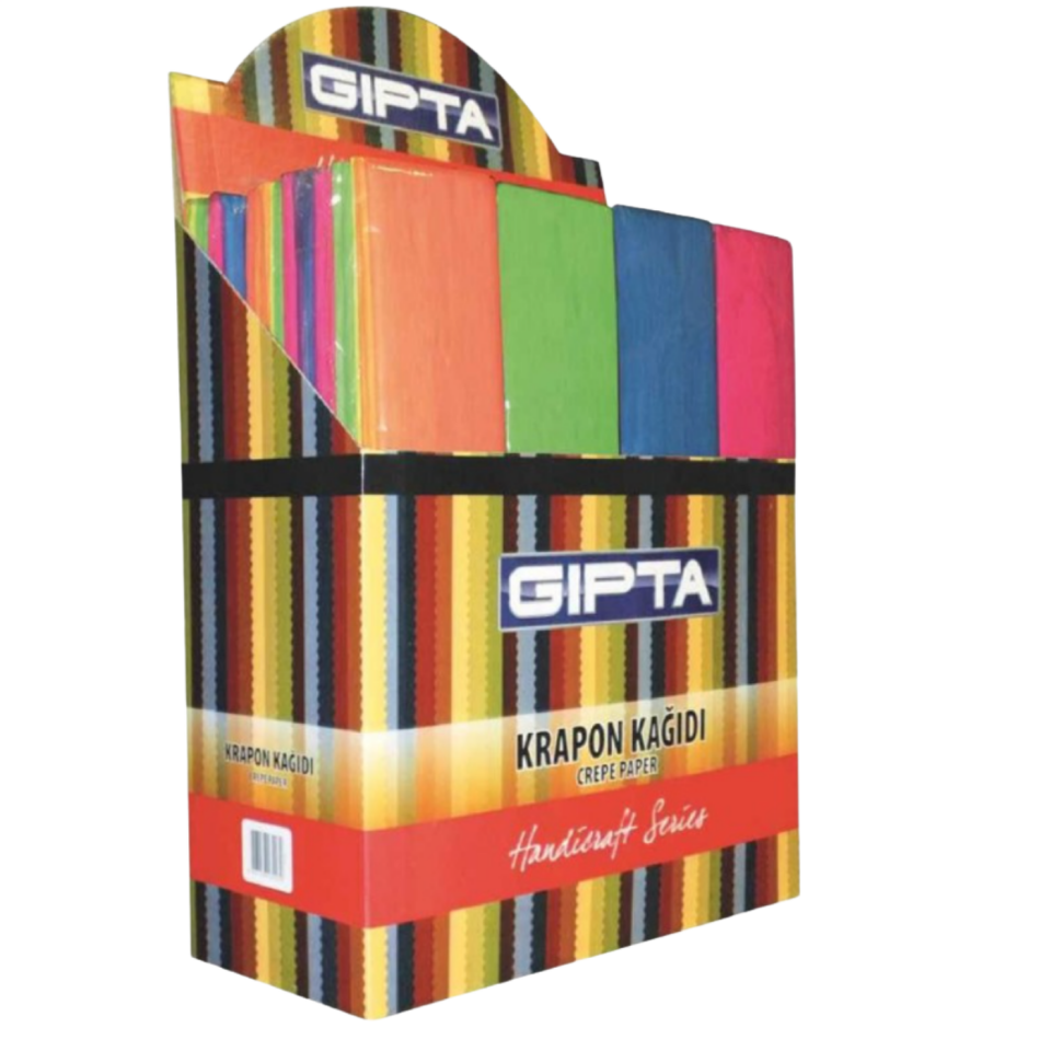 Gıpta 9126 Renkli Krapon Kağıdı 50X200 A.Mavi