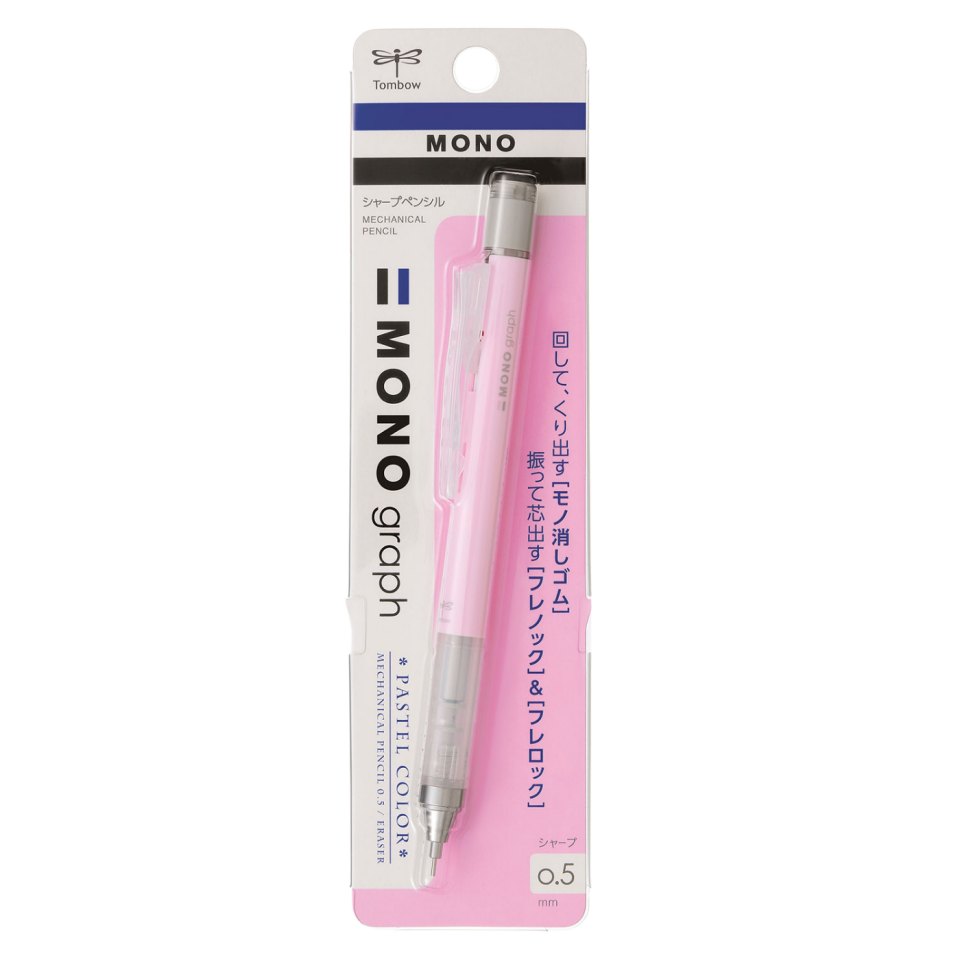 Tombow 136 Mono Graph Versatil Kalem 0.5mm Mercan Pembe