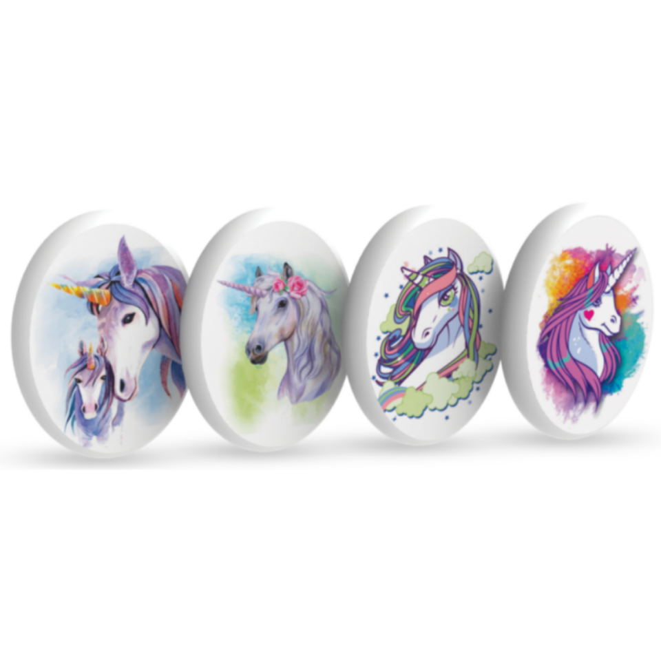 Silka 21 Unicorn Oyuncak Silgi 4'lü