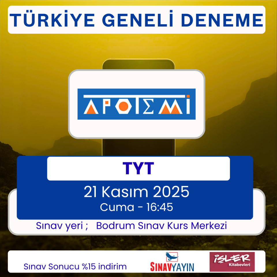 Apotemi Yayınları  Deneme Sınavı TYT-1