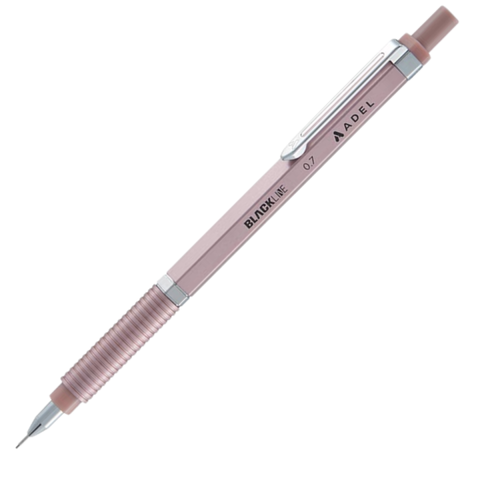 Adel 035 Blackline Versatil Kalem Metalik 0.7mm  Gül Kurusu