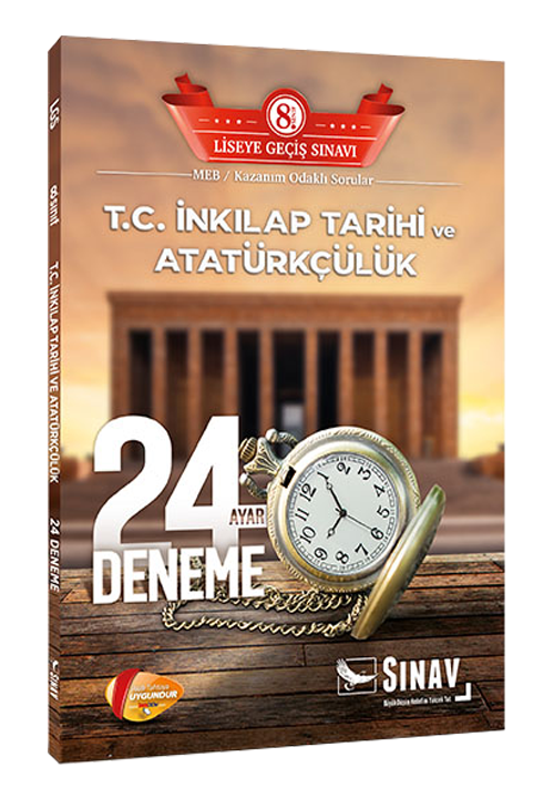 Sınav Yayınları 8. Sınıf LGS T.C. İnkılap Tarihi ve Atatürkçülük 24 Deneme