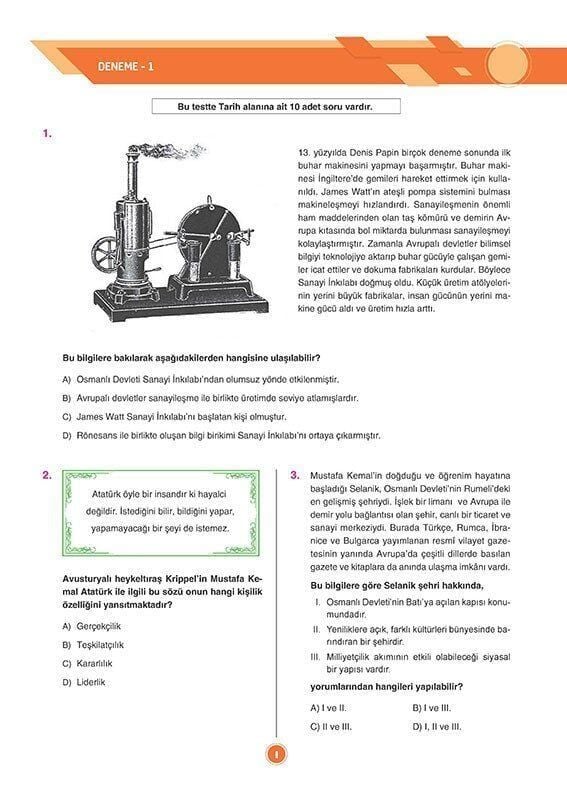 Sınav Yayınları 8. Sınıf LGS T.C. İnkılap Tarihi ve Atatürkçülük 24 Deneme