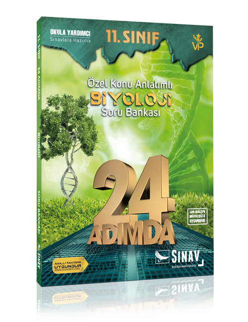 Sınav Yayınları 11. Sınıf Biyoloji 24 Adımda Özel Konu Anlatımlı Soru Bankası