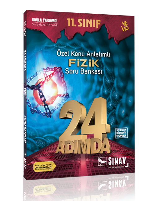 Sınav Yayınları 11. Sınıf Fizik 24 Adımda Özel Konu Anlatımlı Soru Bankası