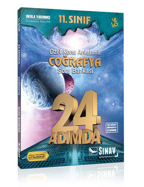 Sınav Yayınları 11. Sınıf Coğrafya 24 Adımda Özel Konu Anlatımlı Soru Bankası