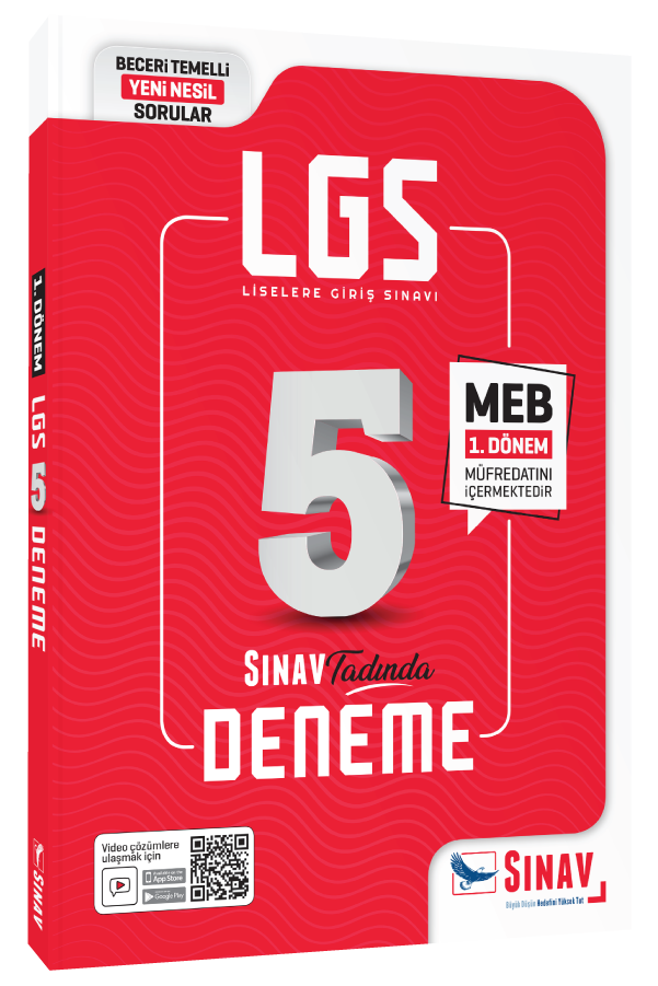 Sınav Yayınları 8. Sınıf LGS 1. Dönem 5 Deneme