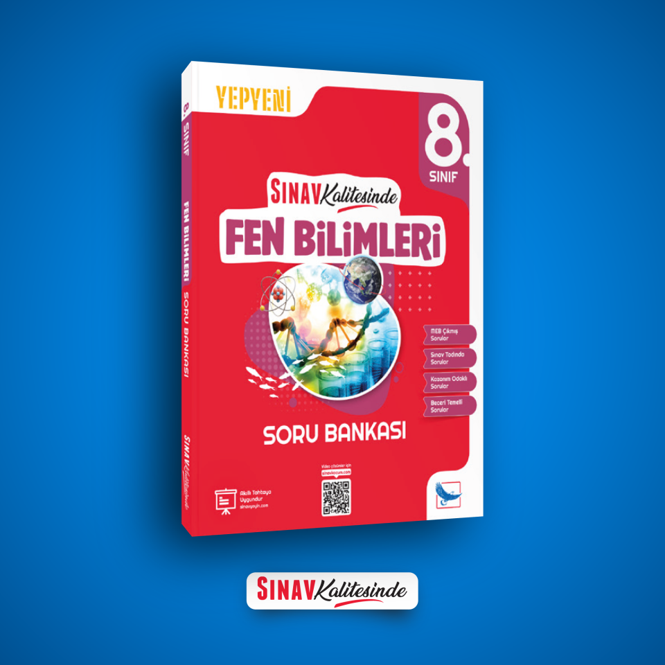 Sınav Yayınları Sınav Kalitesinde 8. Sınıf LGS Fen Bilimleri Soru Bankası