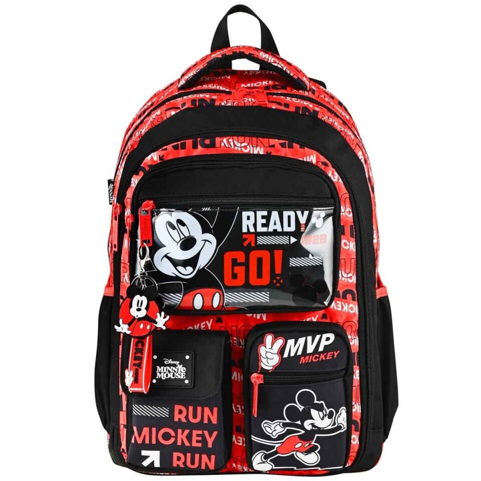Mickey Mouse Run Desenli Okul Çantası OTTO.49346