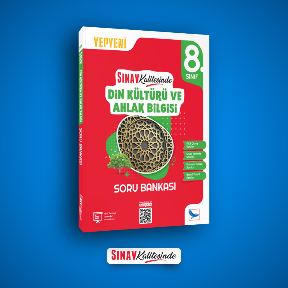Sınav Yayınları Sınav Kalitesinde 8. Sınıf LGS Din Kültürü ve Ahlak Bilgisi Soru Bankası