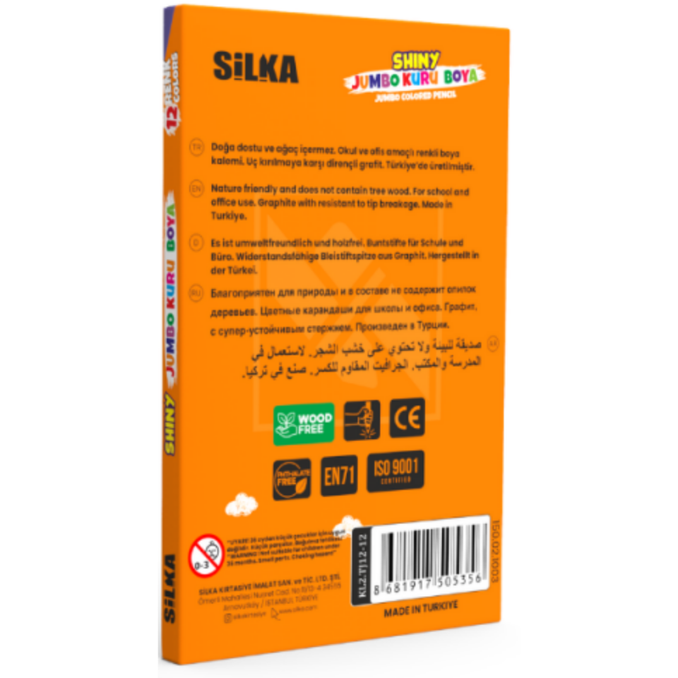 Silka 535 Tri Shiny Jumbo Kuruboya 12 Renk