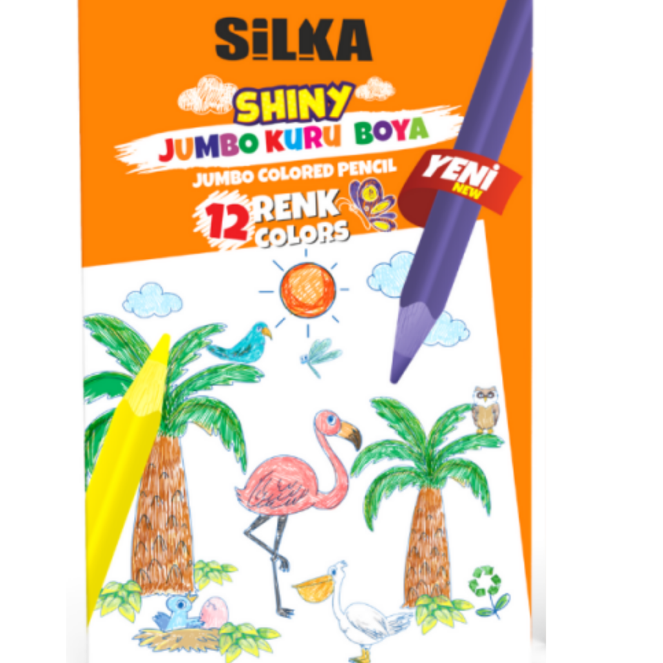 Silka 535 Tri Shiny Jumbo Kuruboya 12 Renk