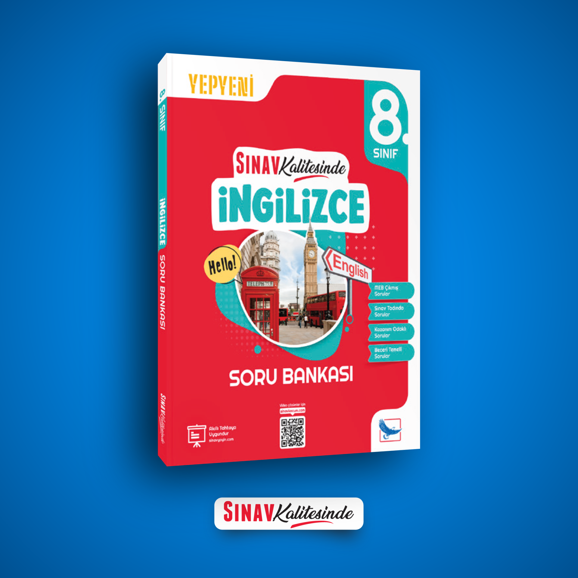 Sınav Yayınları Sınav Kalitesinde 8. Sınıf LGS İngilizce Soru Bankası