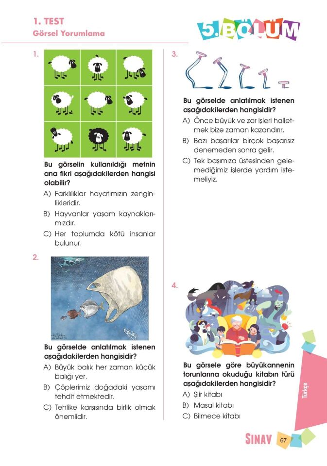 Sınav Yayınları Sınav Kalitesinde 3. Sınıf Tüm Dersler Soru Bankası